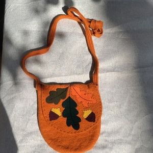 Felt Fall Acorn Crossbody Bag
